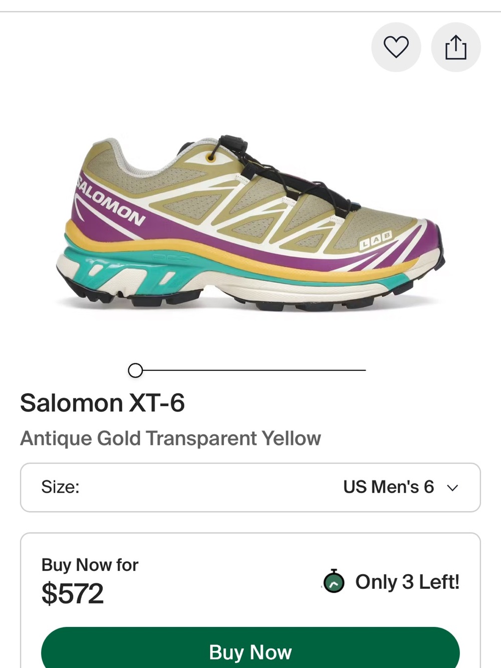 Salomon Women's Trail Running Shoe - Beige, Purple, Yellow, Teal - Picture 4 of 4